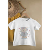 Adorable Teddy Bear in Rain Embroidery Design - FineryEmbroidery